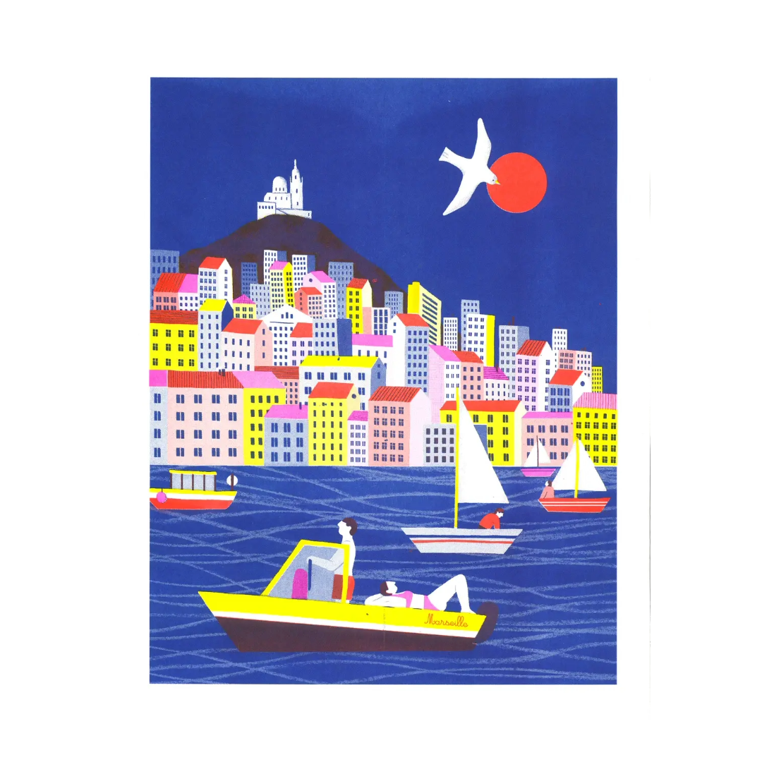 Marseille | Art Print | Popy Matigot A3 Poster