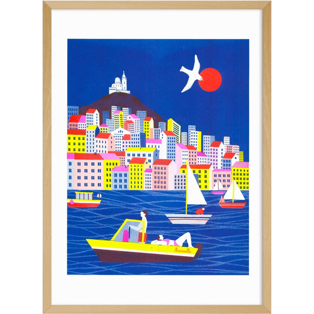 Marseille | Art Print | Popy Matigot A3 Poster