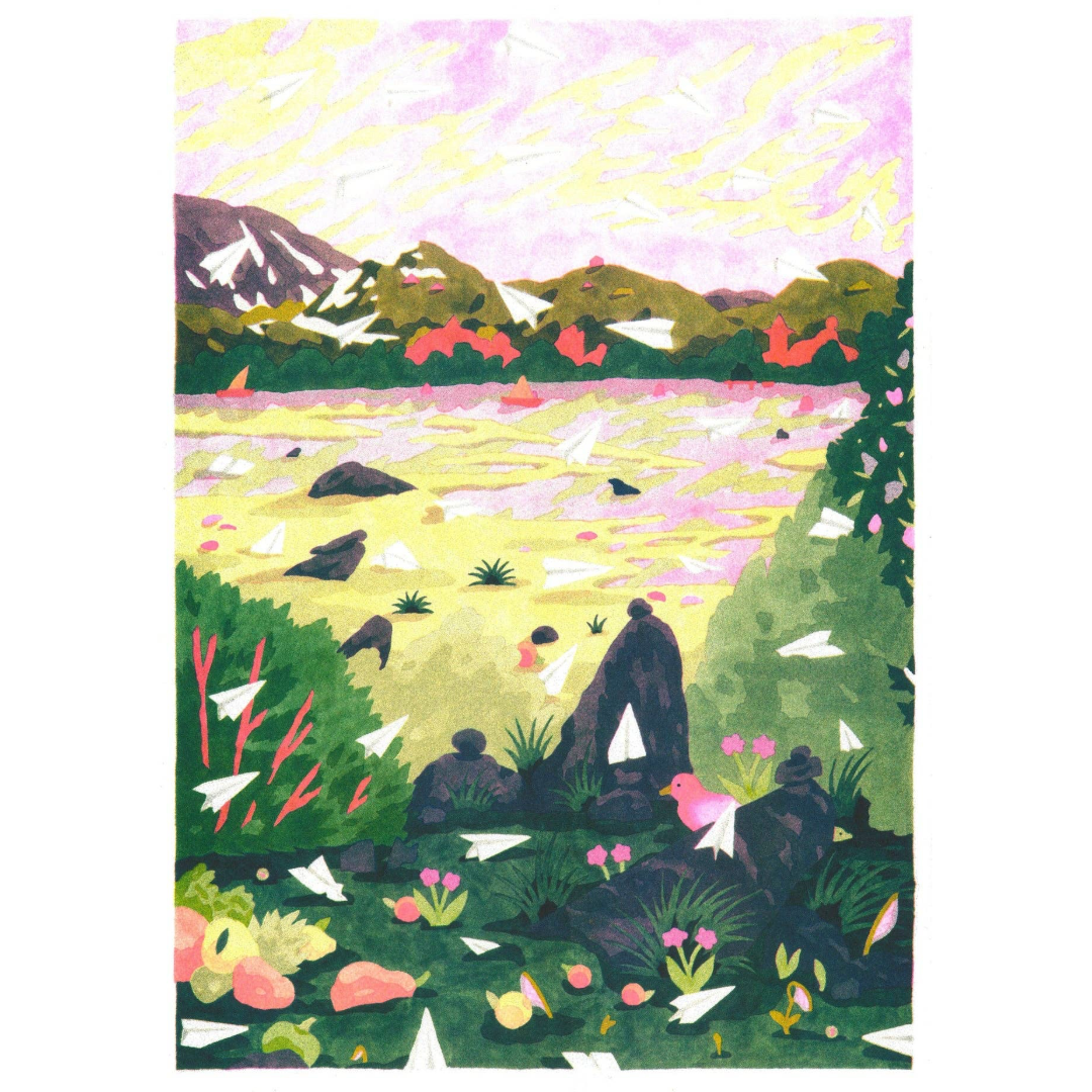 Paper Jam | Art Print | Camille Gobourg A3 Poster