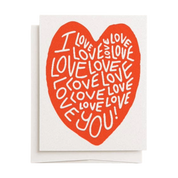 I Love Love Love You | Greeting Card