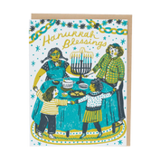 Hanukkah Blessings | Letterpress Greeting Card