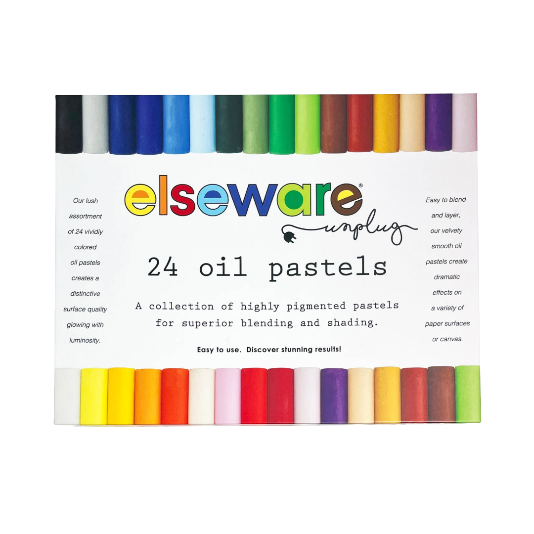 24 Oil Pastels by Elseware