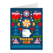 Folk Flowers | Thank You Card