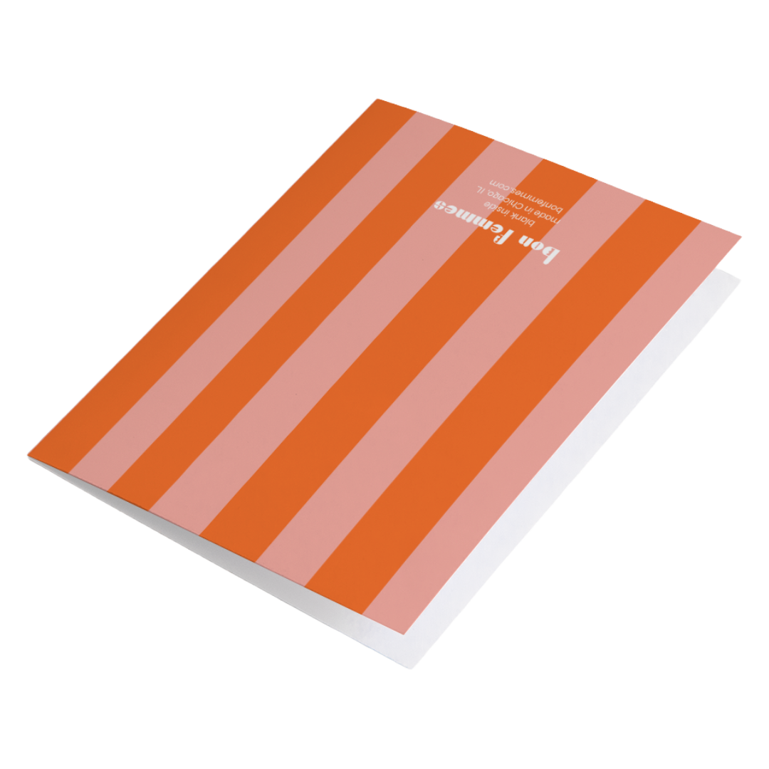 Bonjour Hola Pink | Greeting Card