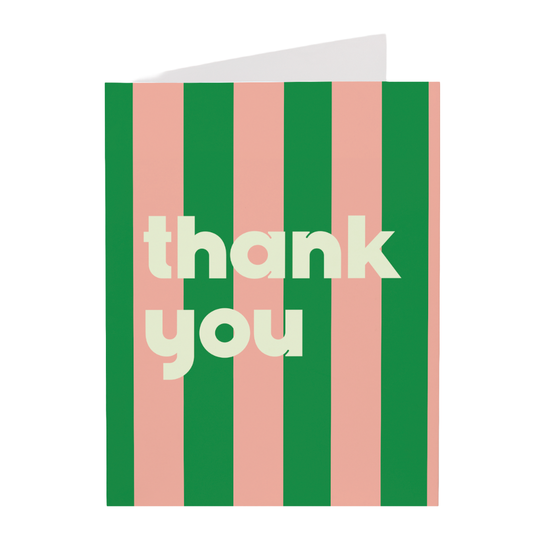 Green Stripe | Thank You Card