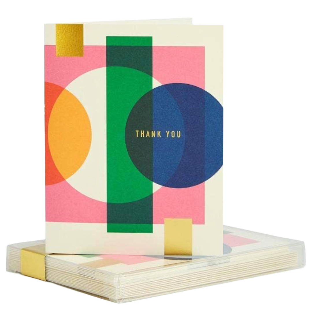 Bright Geo | Thank You Card | Boxed Set of 8