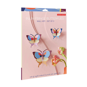 Plum Fringe Butterflies Set of 3 - DIY Wall Art Kit