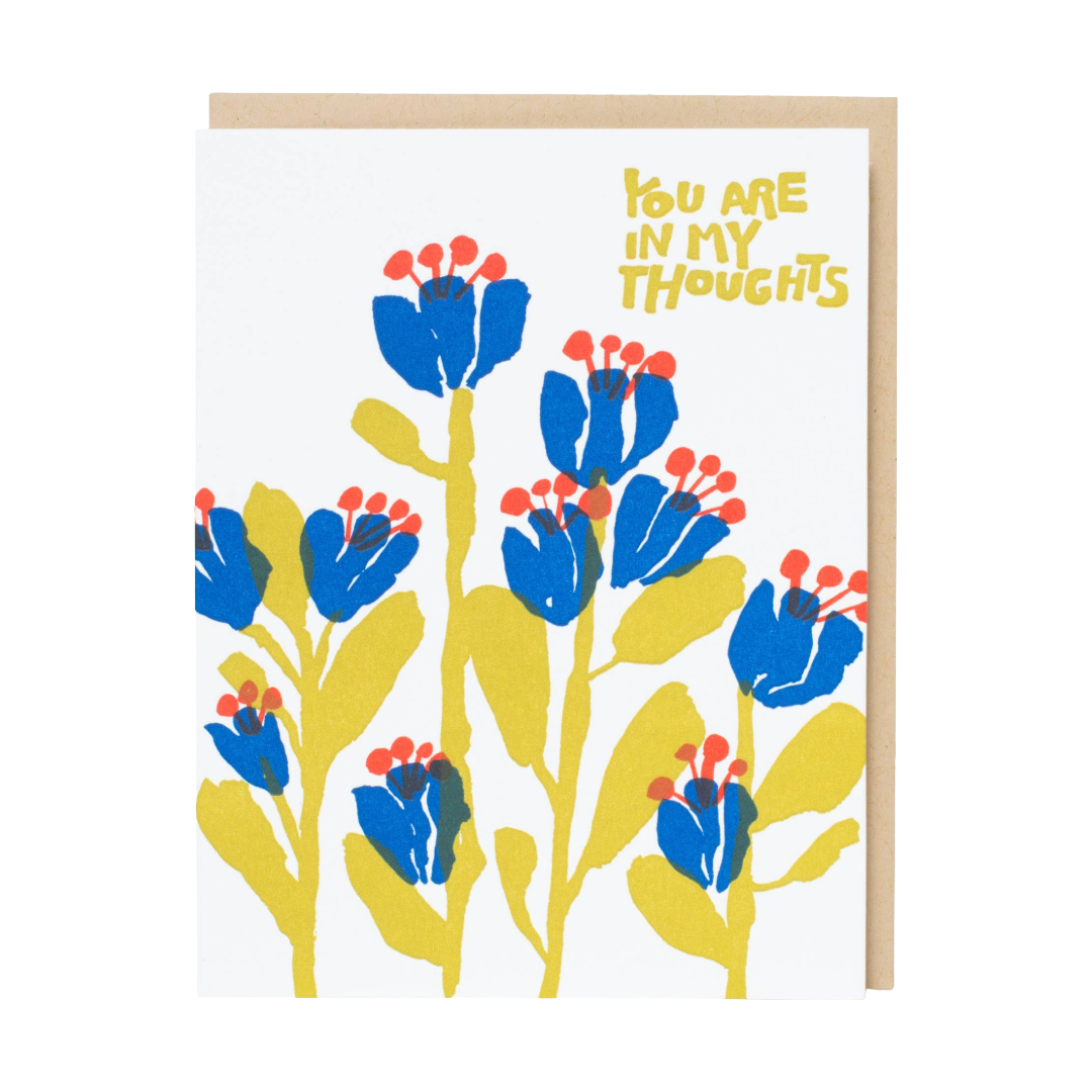In My Thoughts Flowers | Sympathy Card