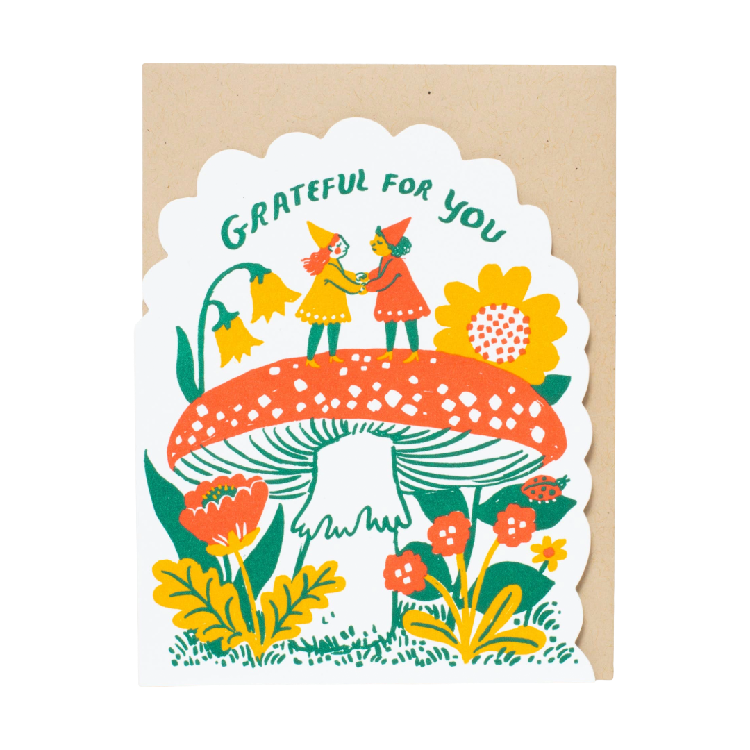 Grateful Gnomes | Greeting Card