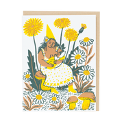 Dandelion Baby & Gnome | Greeting Card