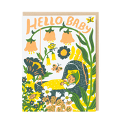 Hello Baby Bassinet, Yellow | Baby Card