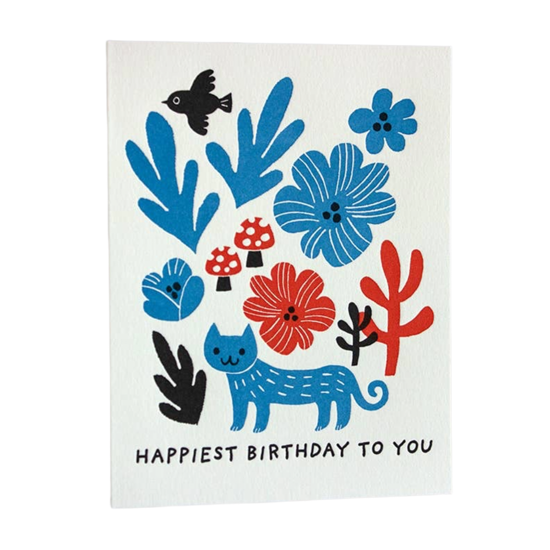 Happiest Birthday Cat | Birthday Card