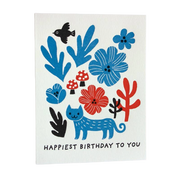 Happiest Birthday Cat | Birthday Card