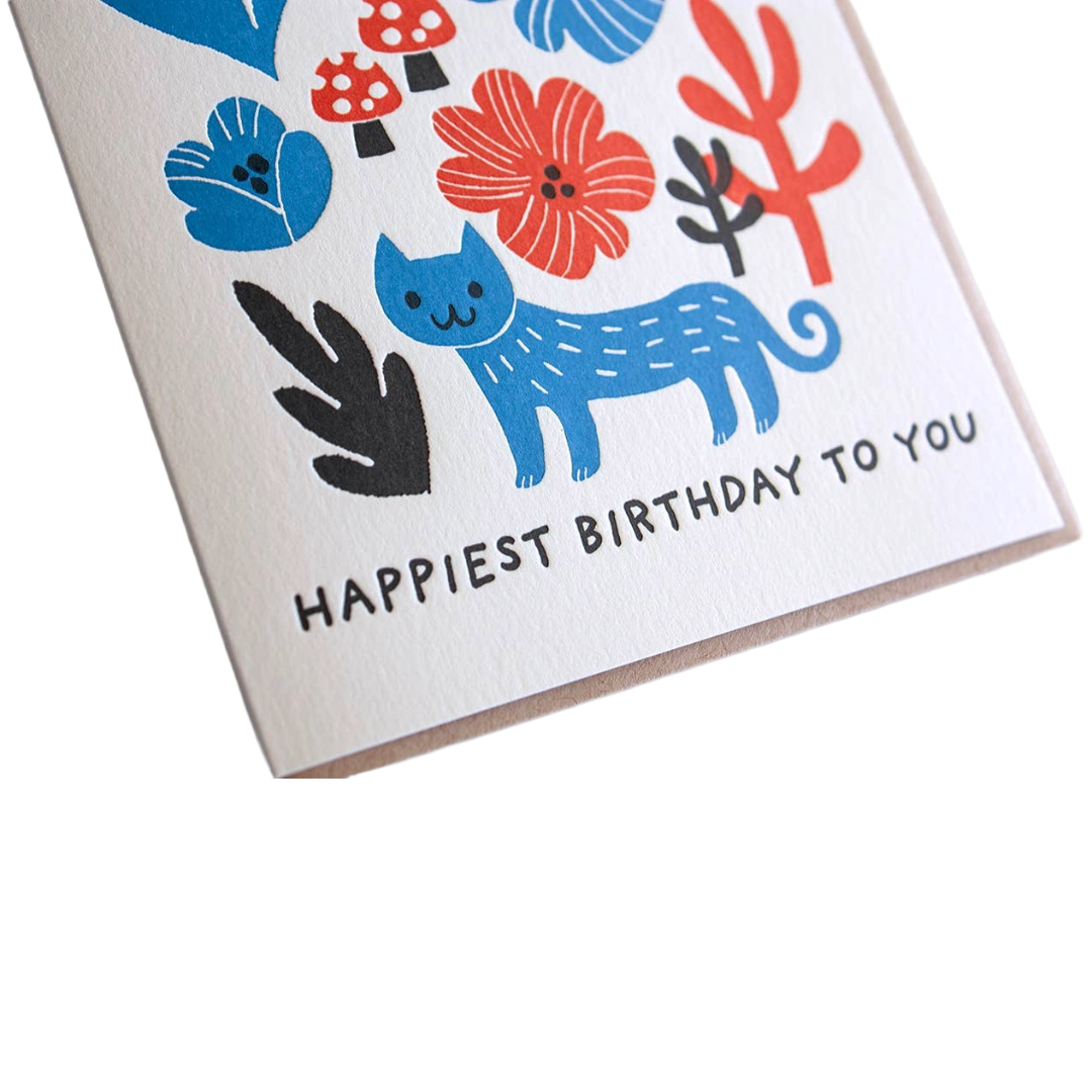 Happiest Birthday Cat | Birthday Card