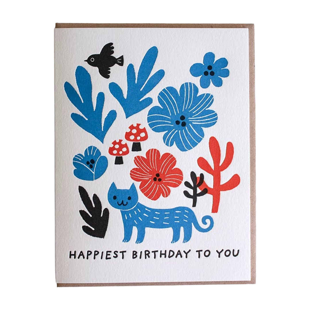 Happiest Birthday Cat | Birthday Card