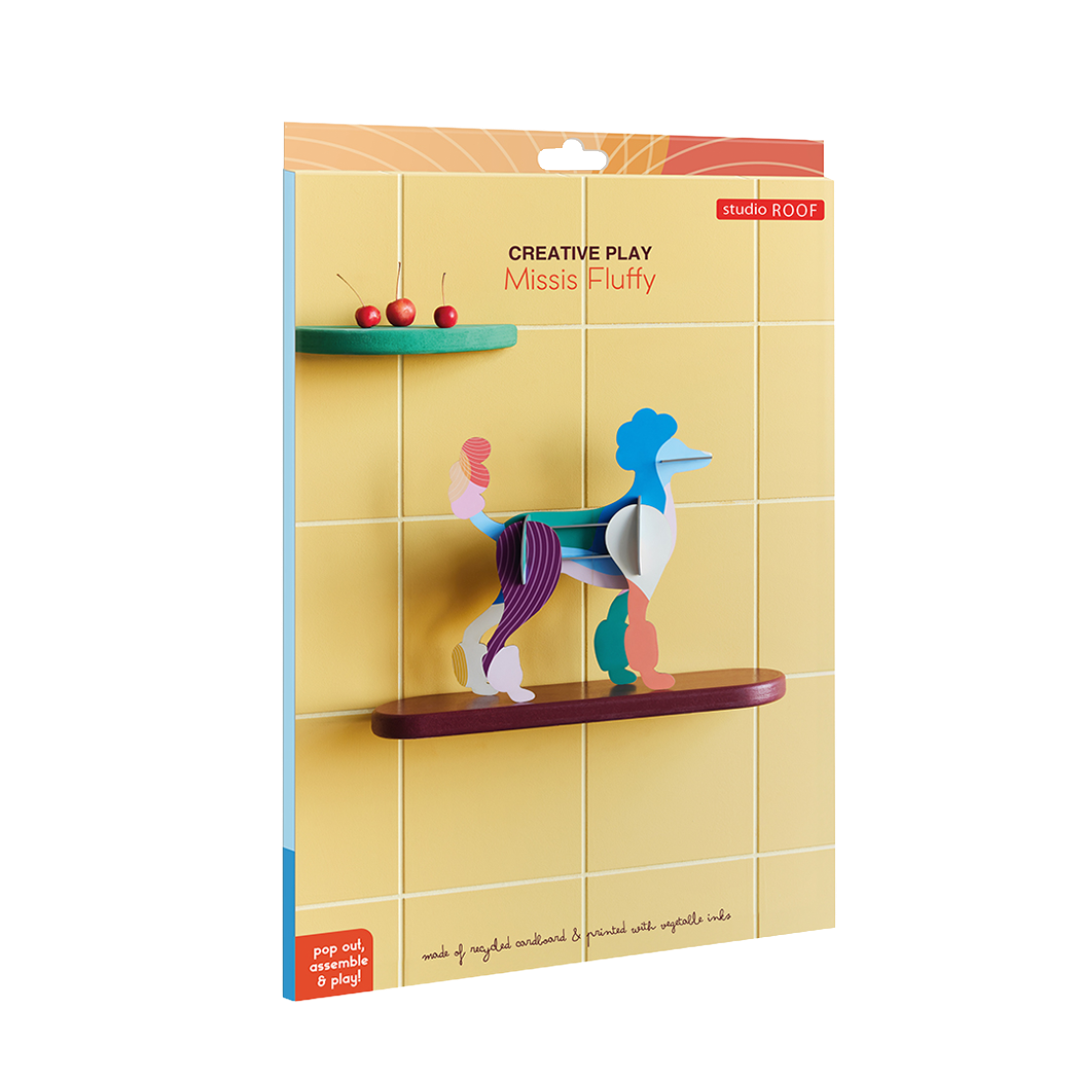 Missis Fluffy - A Poodle 3D DIY Art Decor