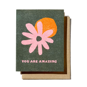 You are Amazing, Fall Green | Birthday Card
