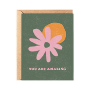 You are Amazing, Fall Green | Birthday Card