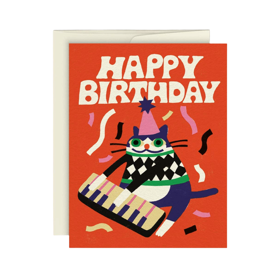 Jazzy Cat | Birthday Card