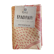 Pink Cosmos Silk Screened Bandana