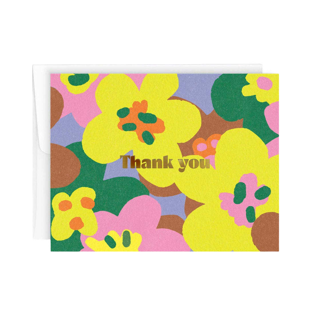 Pretty Flowers | Thank You Card
