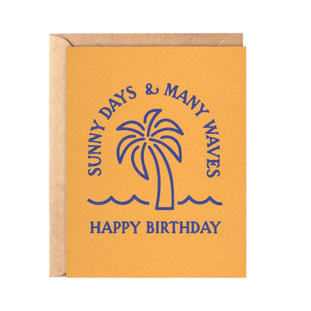 Sunny Days & Many Waves | Birthday Card