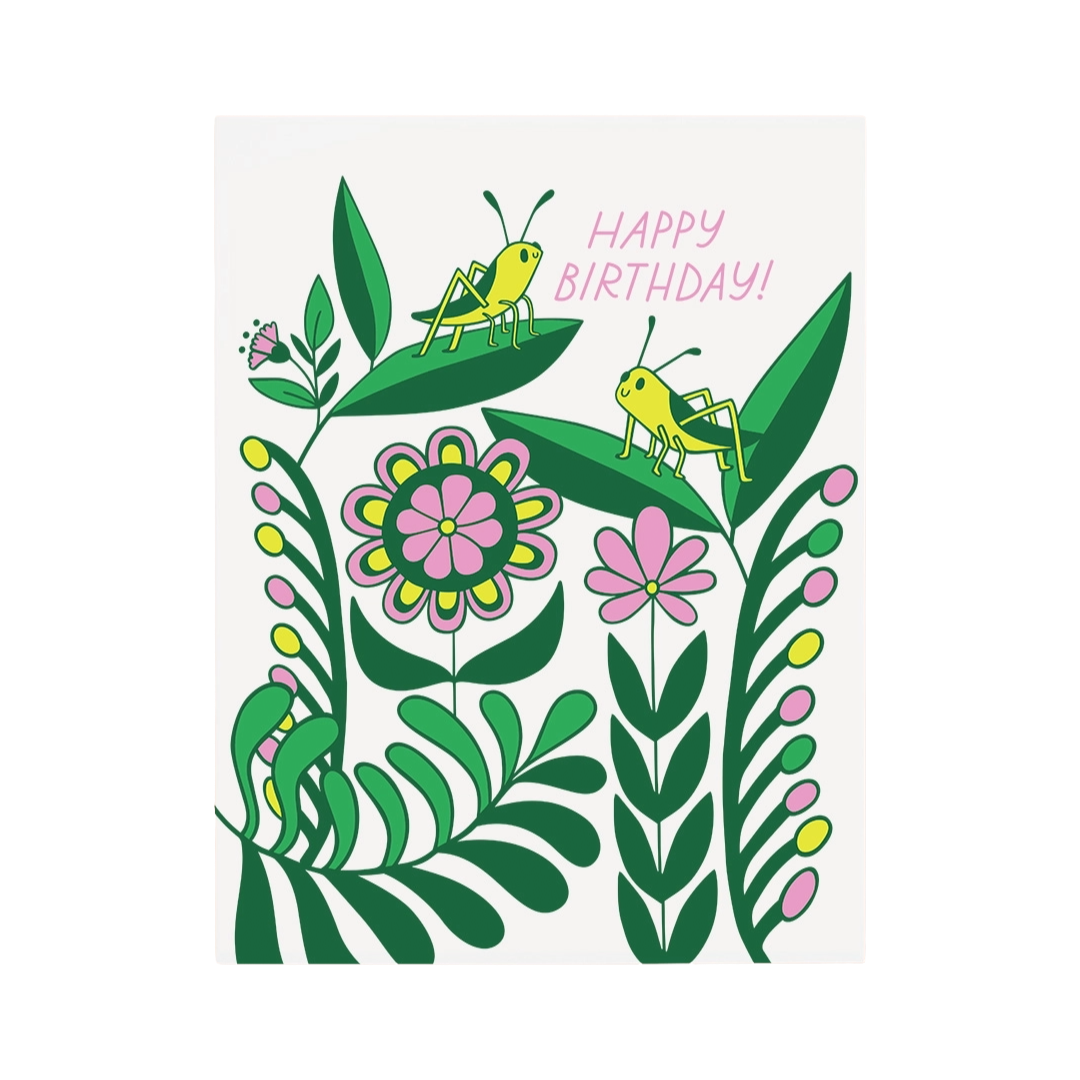 Grasshopper Happy Birthday | Birthday Card