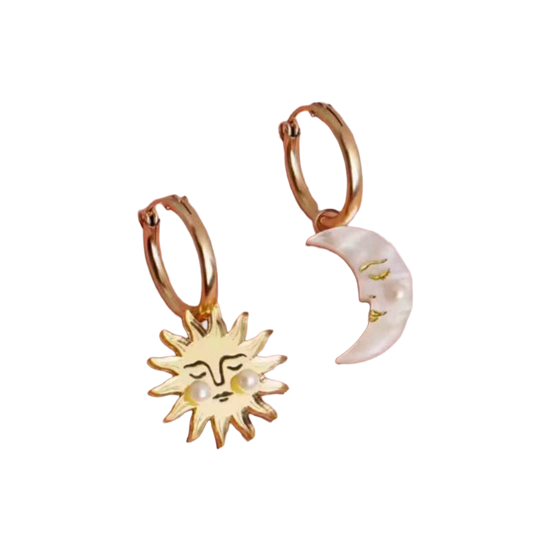 Celestial Hoops | 18K Gold Plated