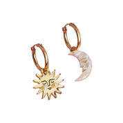 Celestial Hoops | 18K Gold Plated