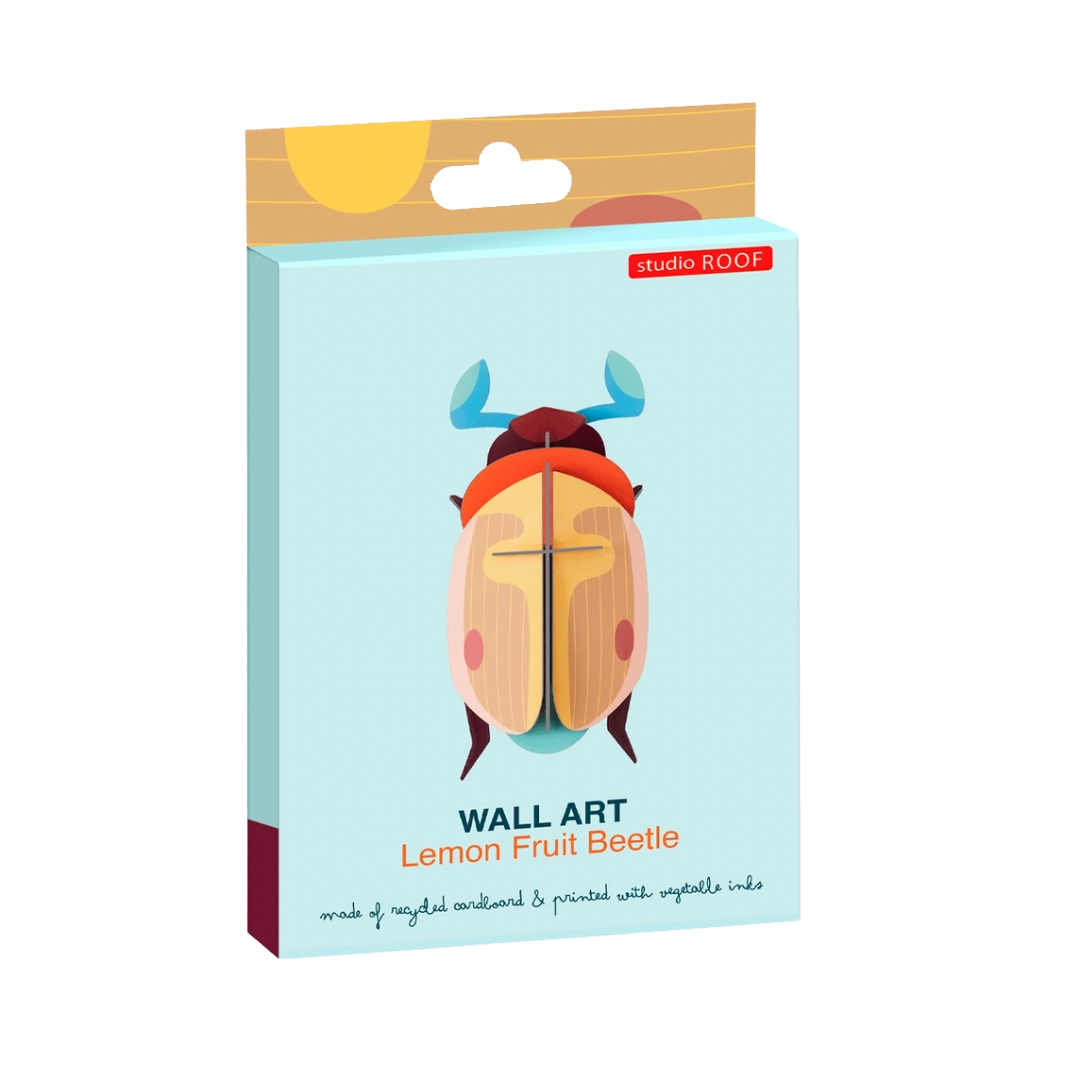 Lemon Fruit Beetle - 3D DIY Wall Art