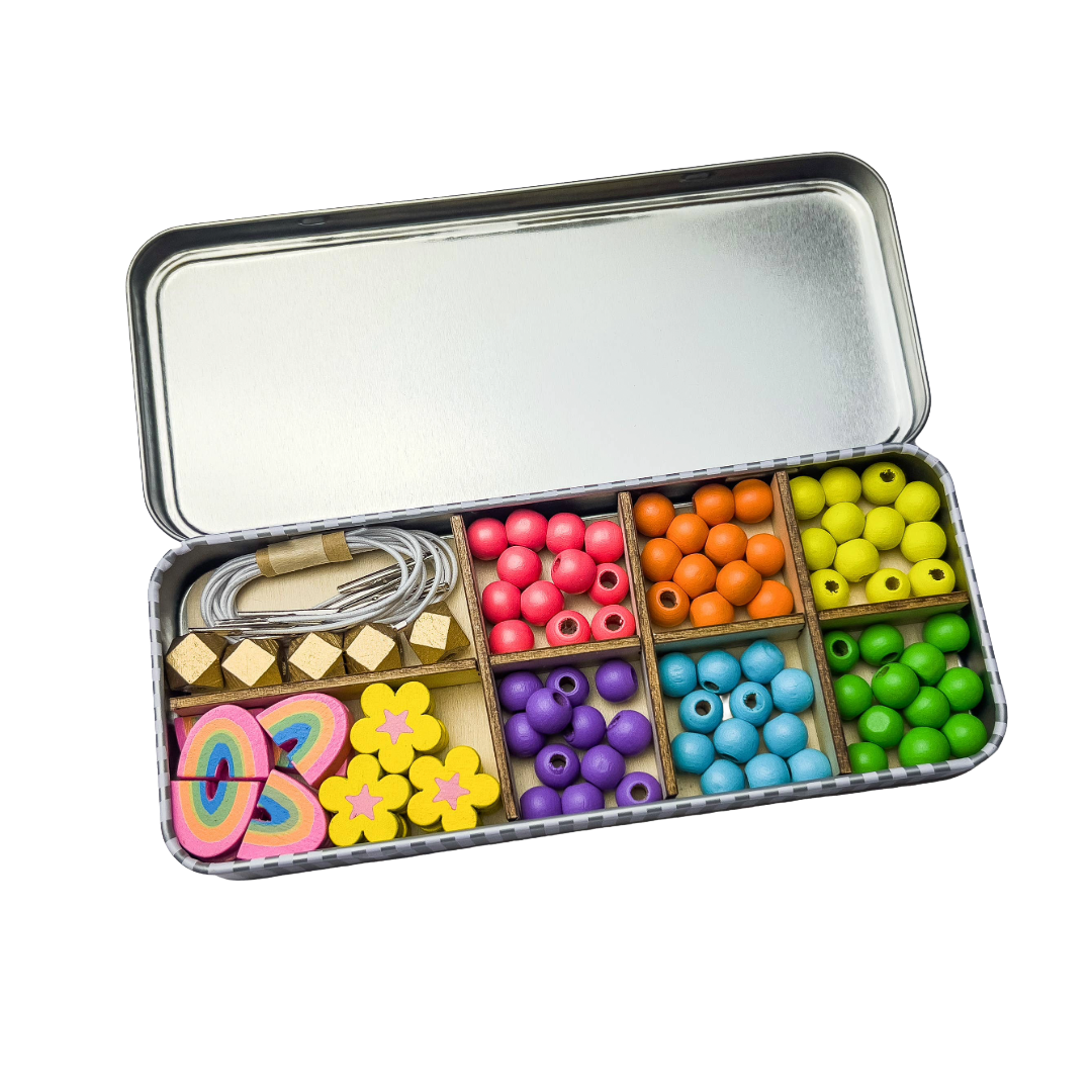 Rainbow Bracelet Bead Kit: 5 Bracelets