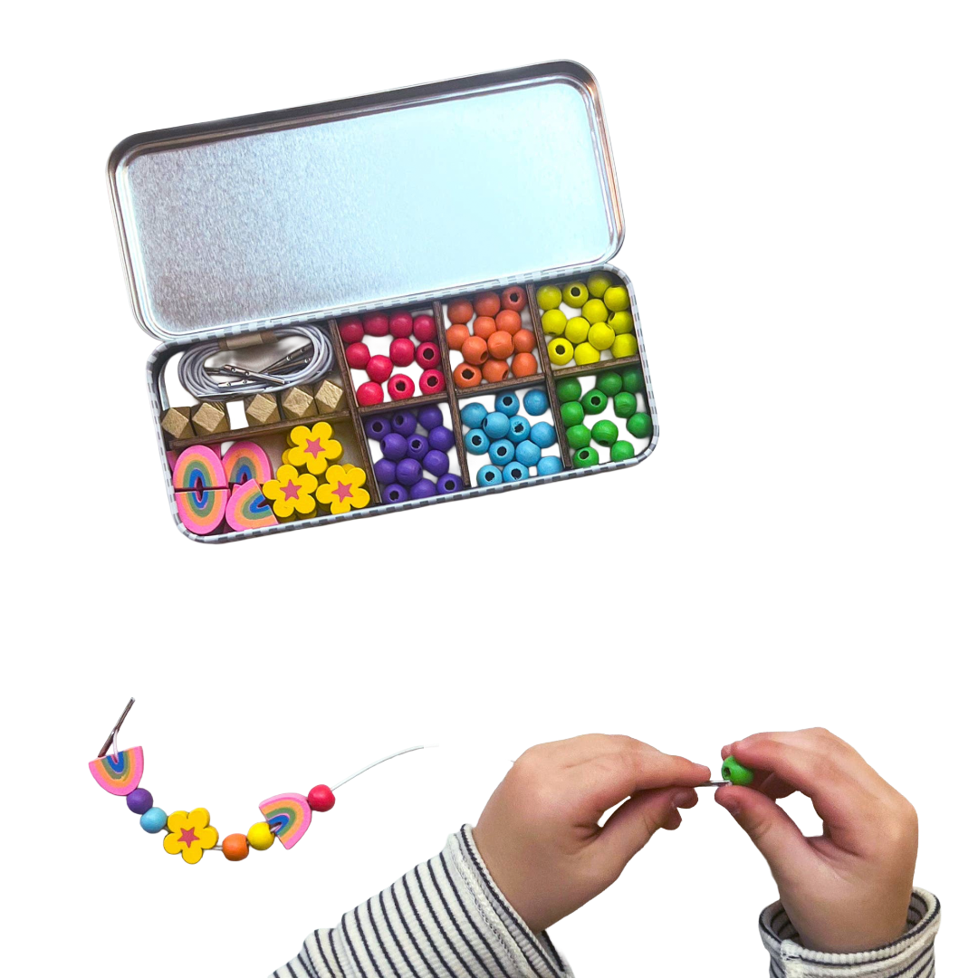 Rainbow Bracelet Bead Kit: 5 Bracelets