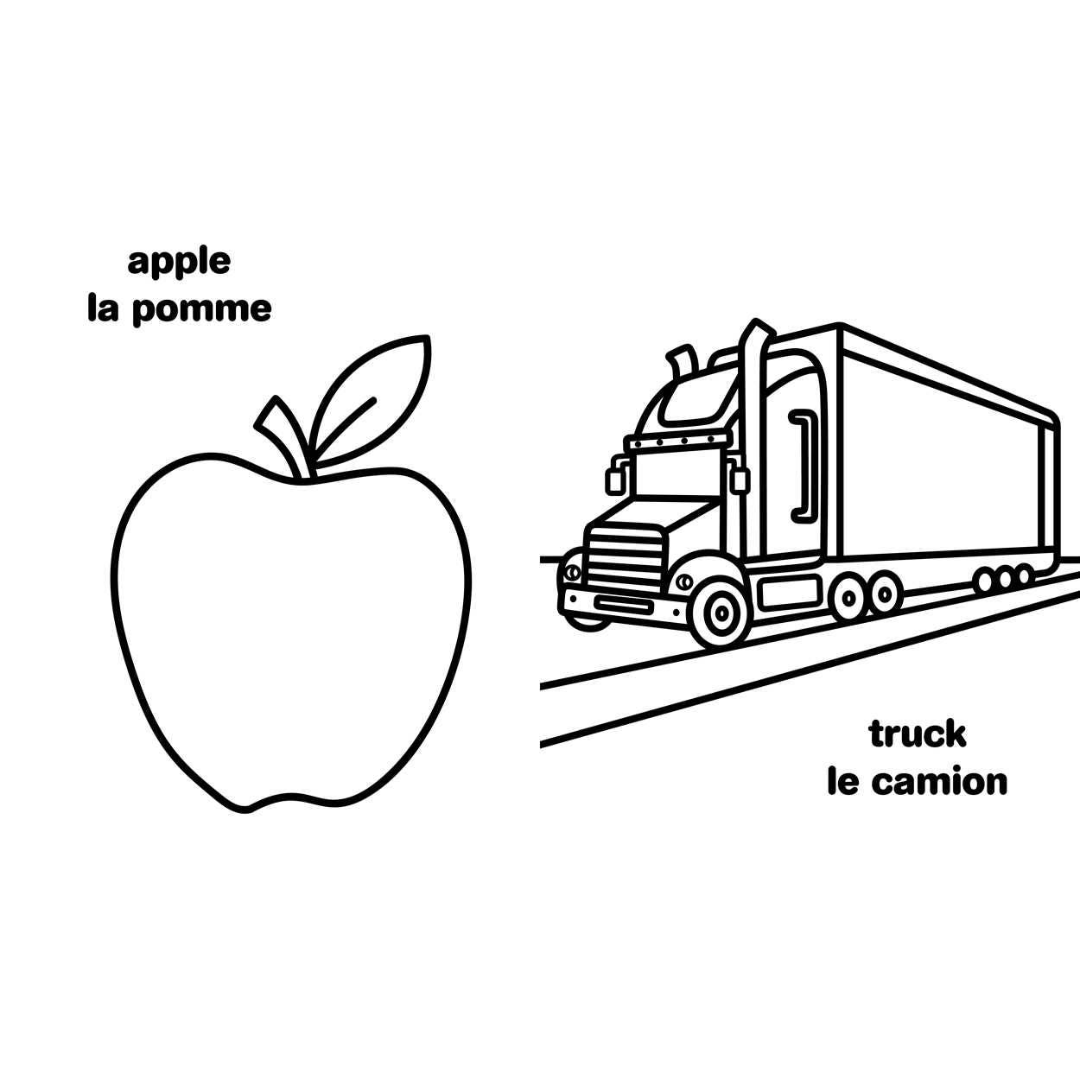 My First Big Book of Bilingual Coloring | French