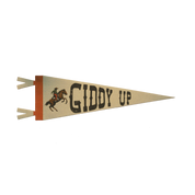 Giddy Up Felt Pennant
