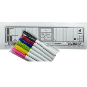 TRAIN-ING CAR Boxcar Dry Erase Sticker - Spray Street