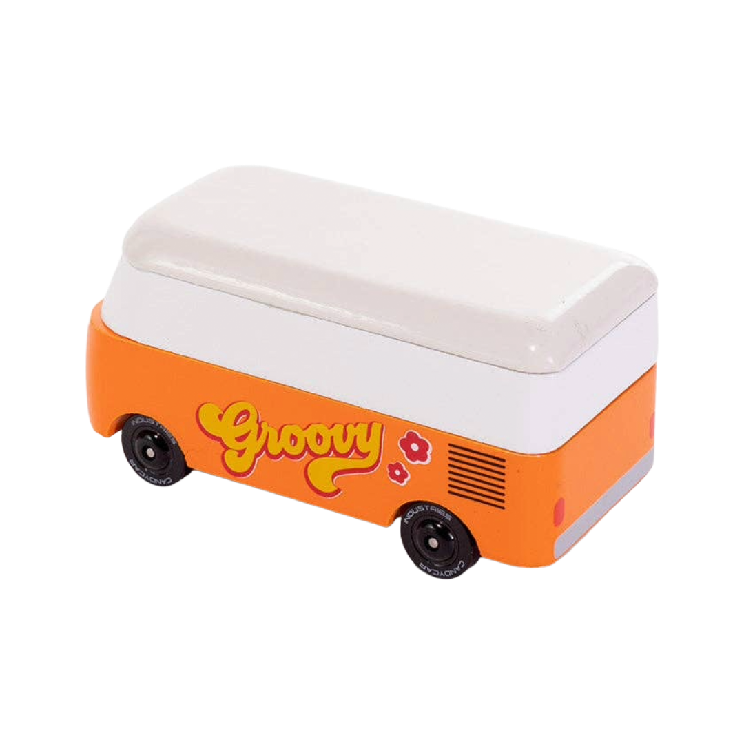 VW T1 Groovy Orange Van