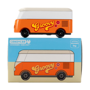 VW T1 Groovy Orange Van