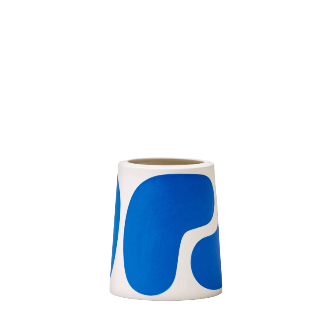 Cobalt Color Block | Pillar Vase
