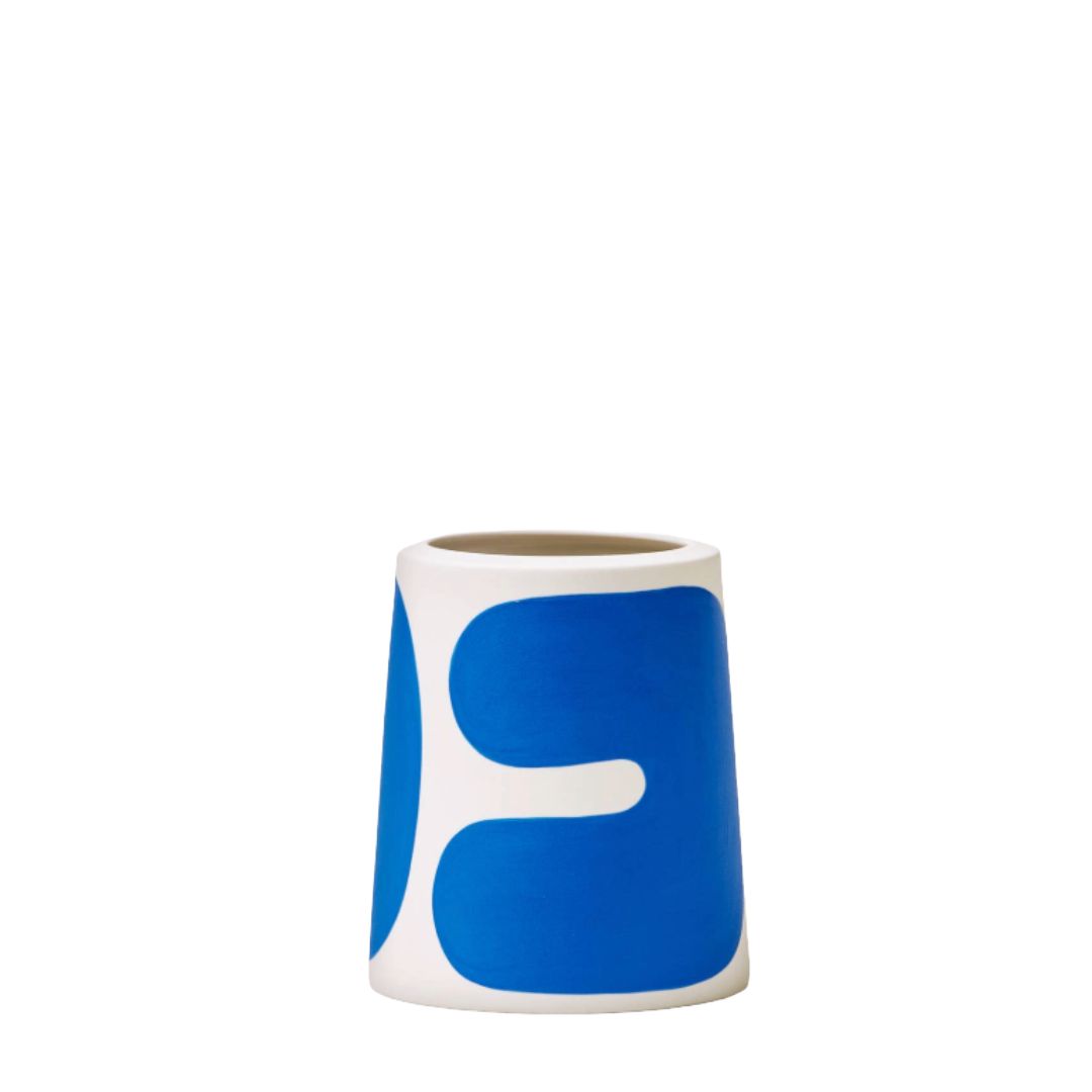 Cobalt Color Block | Pillar Vase