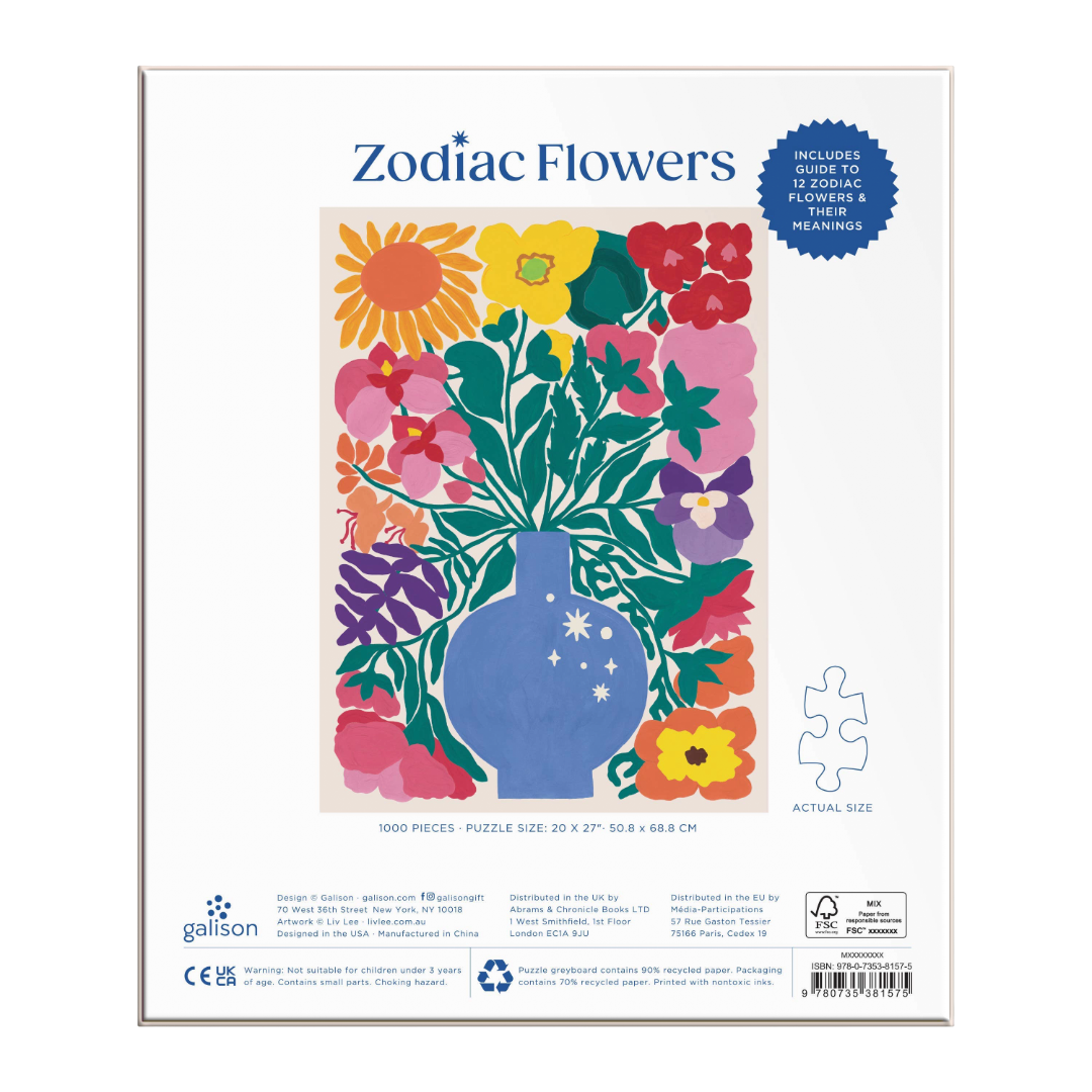 Zodiac Flowers 1000 Piece Puzzle