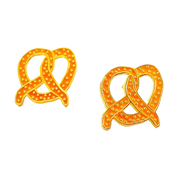 Pretzel Enamel Earrings