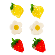 Fruit and Flowers | Micro Hair Claw Clip Set