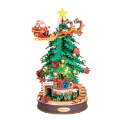 DIY 3D Wooden Puzzle Music Box: Christmas Melody Tree