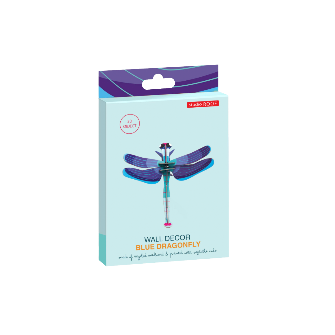 Sapphire Dragonfly 3D DIY Wall Art