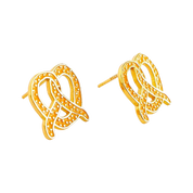 Pretzel Enamel Earrings