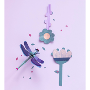 Sapphire Dragonfly 3D DIY Wall Art