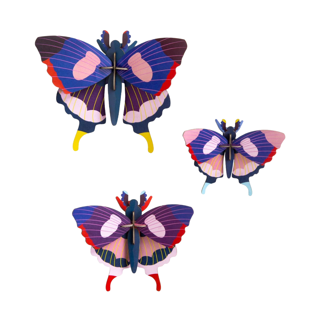 Swallowtail Butterflies 3D DIY Wall Art - Set of 3