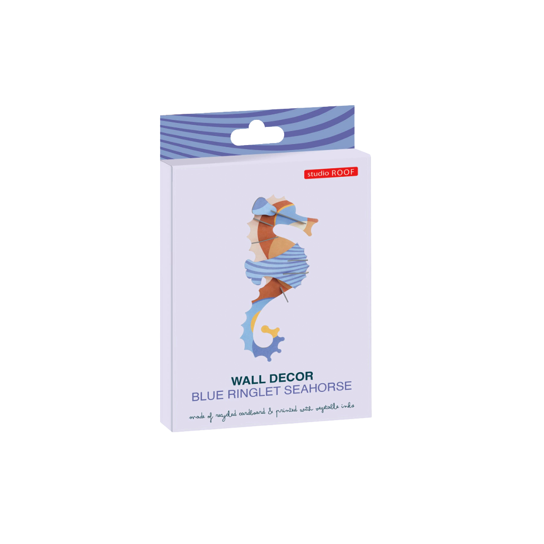 Blue Ringlet Seahorse 3D DIY Wall Art