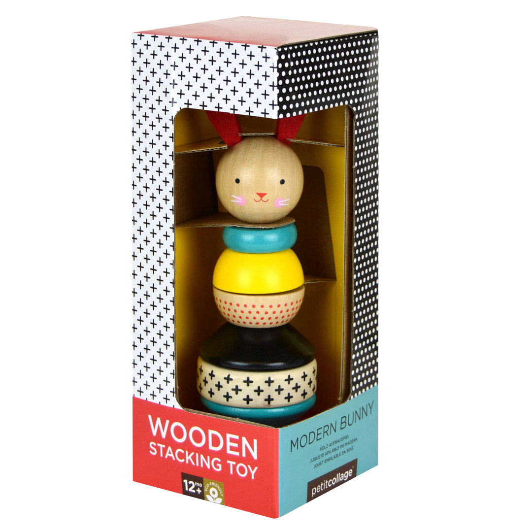 Modern Bunny Wooden Rabbit | Stacking Toy