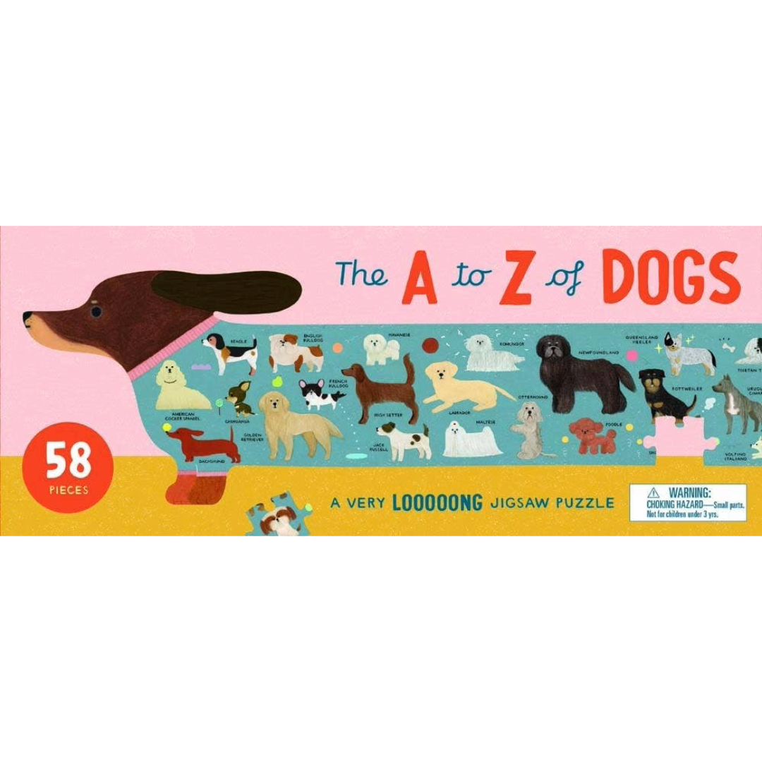 The A to Z of Dogs | 58 Piece Puzzle
